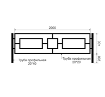 Газонные ограждения из черного металла ОГ-10