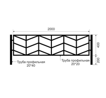 Газонные ограждения из черного металла ОГ-19