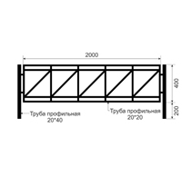 Газонные ограждения из черного металла ОГ-15