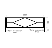 Газонные ограждения из черного металла ОГ-6