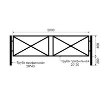 Газонные ограждения из черного металла ОГ-7