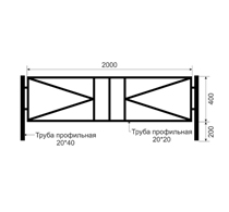 Газонные ограждения из черного металла ОГ-8