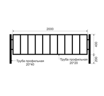 Газонные ограждения из черного металла ОГ-5