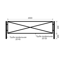 Газонные ограждения из черного металла ОГ-4