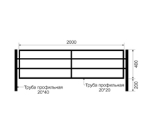 Газонные ограждения из черного металла ОГ-3